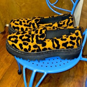 NWOT Qupid Loafers Leopard Print